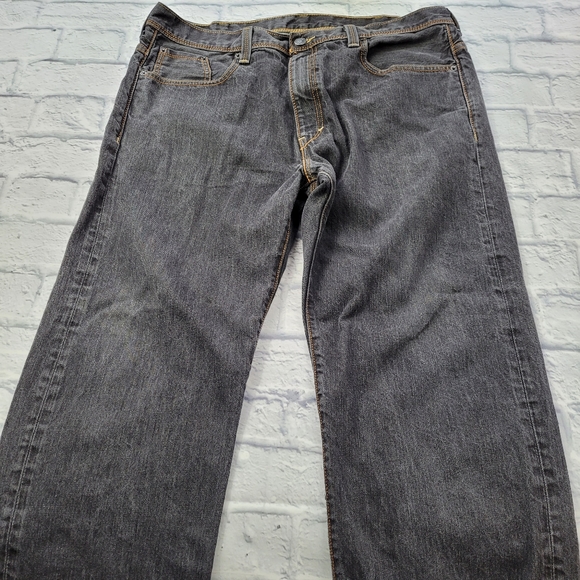 Retro Levi's Black 569 Loose Straight Jeans size 38 - Picture 6 of 16